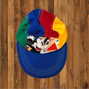 ✨ Vintage Mickey Mouse Colorblock Kids Cap – Made in USA ✨